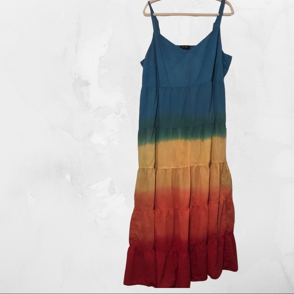 Rainbow Maxi Dress by Jessica Simpson - 3X